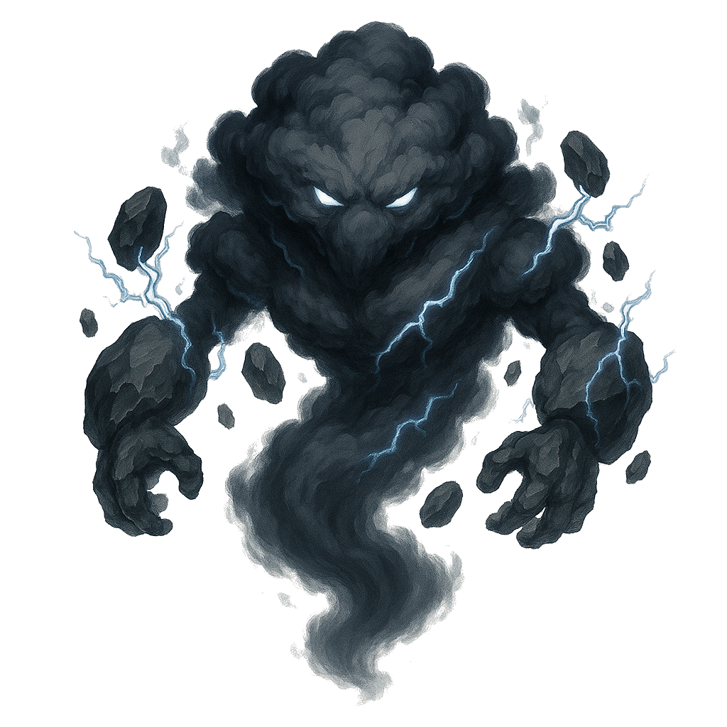 Air Elemental - Storm cloud creature