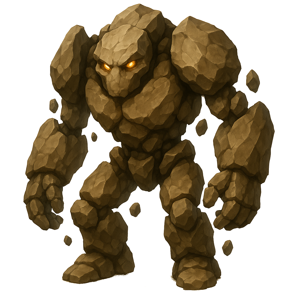 Earth Elemental - Levitating stone creature