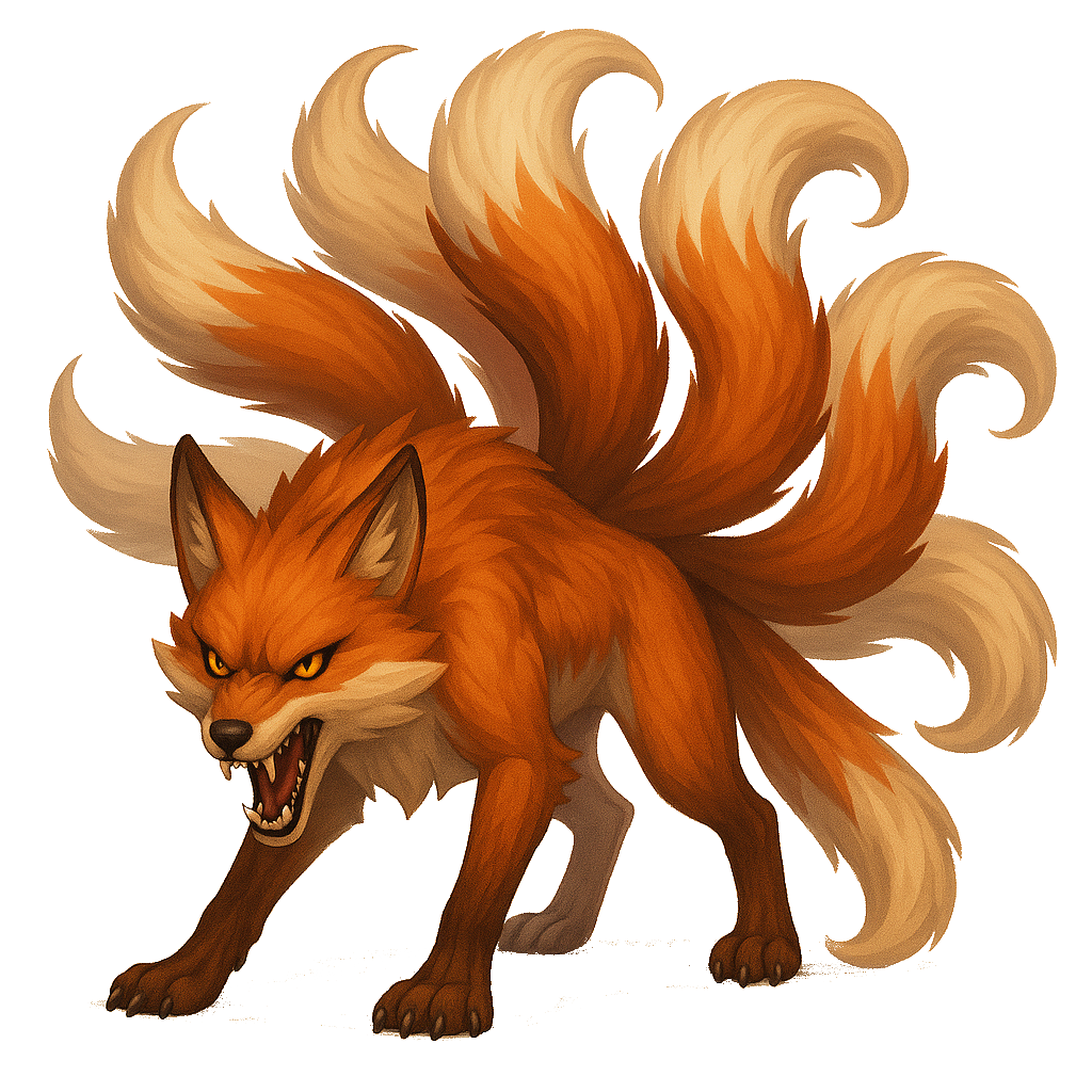 Kitsune - Nine-tailed fox creature