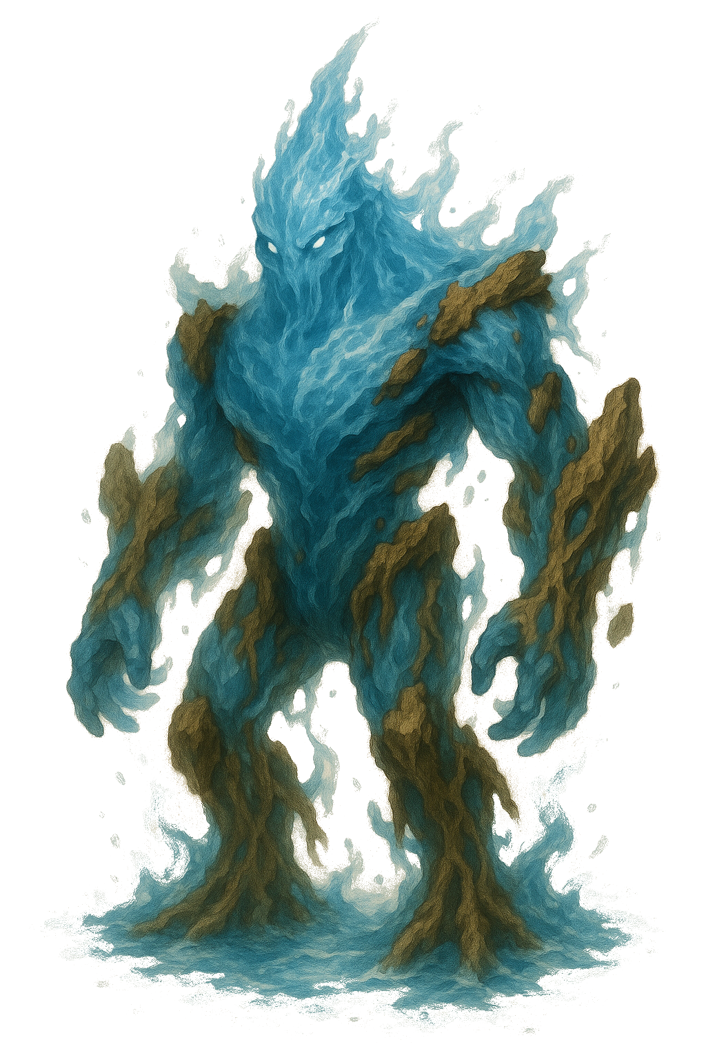 Water Elemental - Aquatic creature with roots